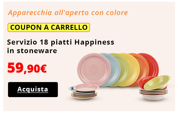 Servizio piatti Happiness