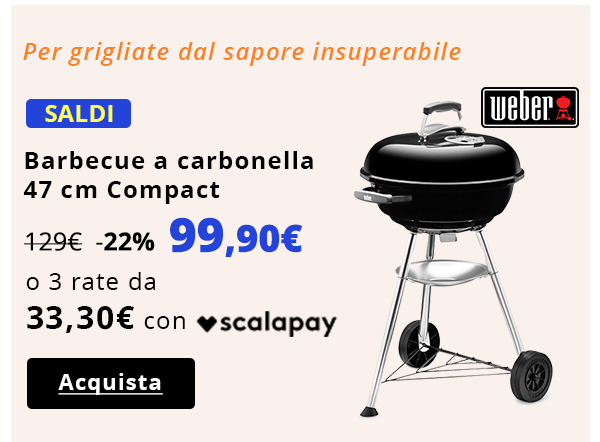 Barbecue a carbonella compact